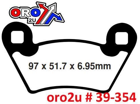 BRAKE PADS SINTERED NITRO, MOTO-MASTER 098221, 39-354