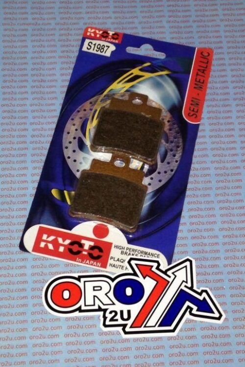 BRAKE PADS SEMI METALLIC, KYOTO S1987 (EBC FA355 VD987), 39-355