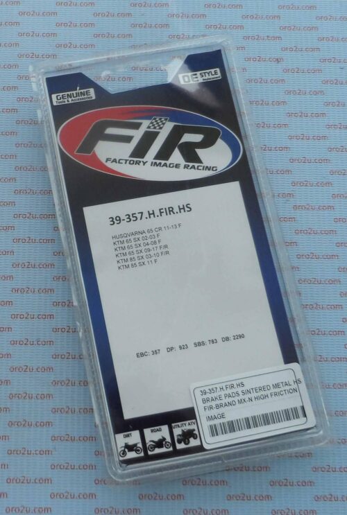 BRAKE PADS SINTERED METAL HS, MX-N HIGH FRICTION