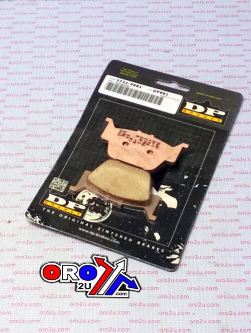 BRAKE PADS SINTERED DP BRAKES, DP961 Premium Sintered, 75.3 x 39.4 x 11.7mm, 39-373