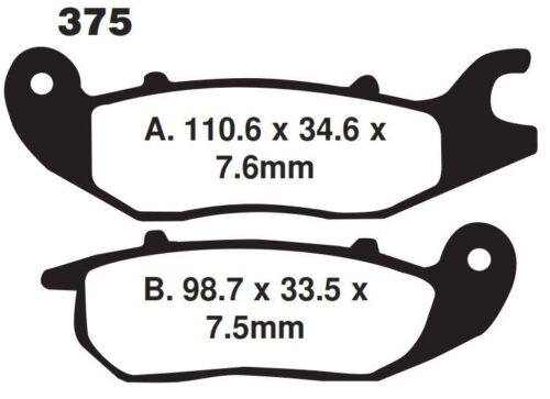 BRAKE PADS EBC FA375 Kevlar, [SFA375]