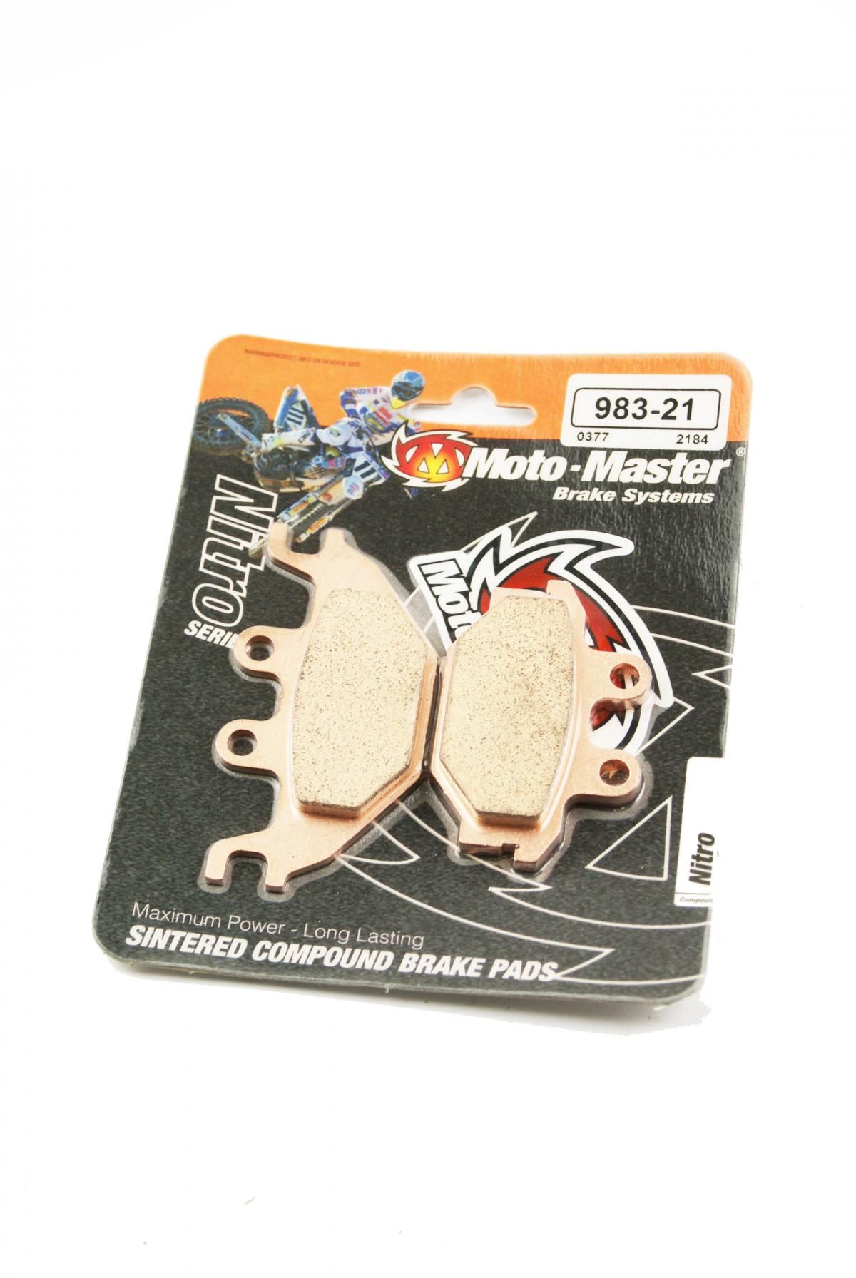 BRAKE PADS SINTERED NITRO, MOTO-MASTER 098321, 39-377 - Image 2