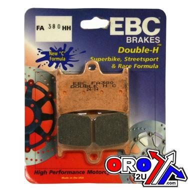 BRAKE PADS SINTERED METAL GOLD, FA380HH EBC