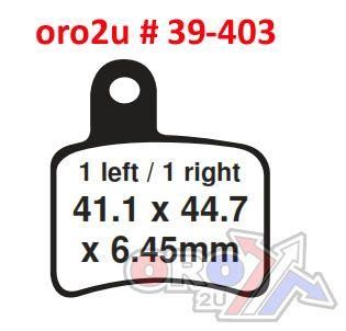 BRAKE PADS STD FA403 EBC, BETA DIRT, TRIALS