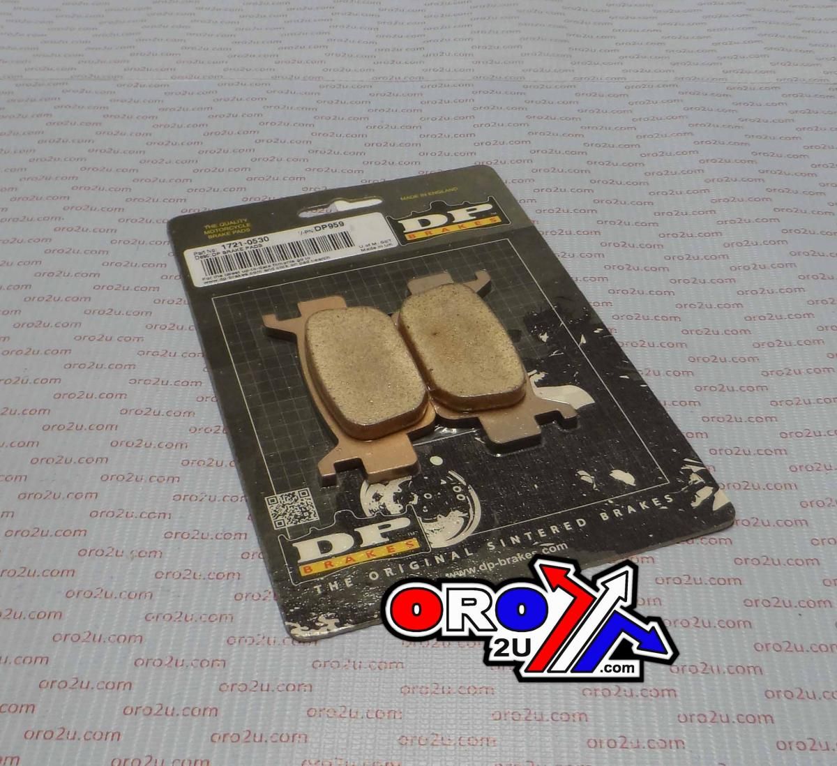 BRAKE PADS DP BRAKES HARD, DP959 Premium Sintered Dunlopad DP, 39-410 - Image 2
