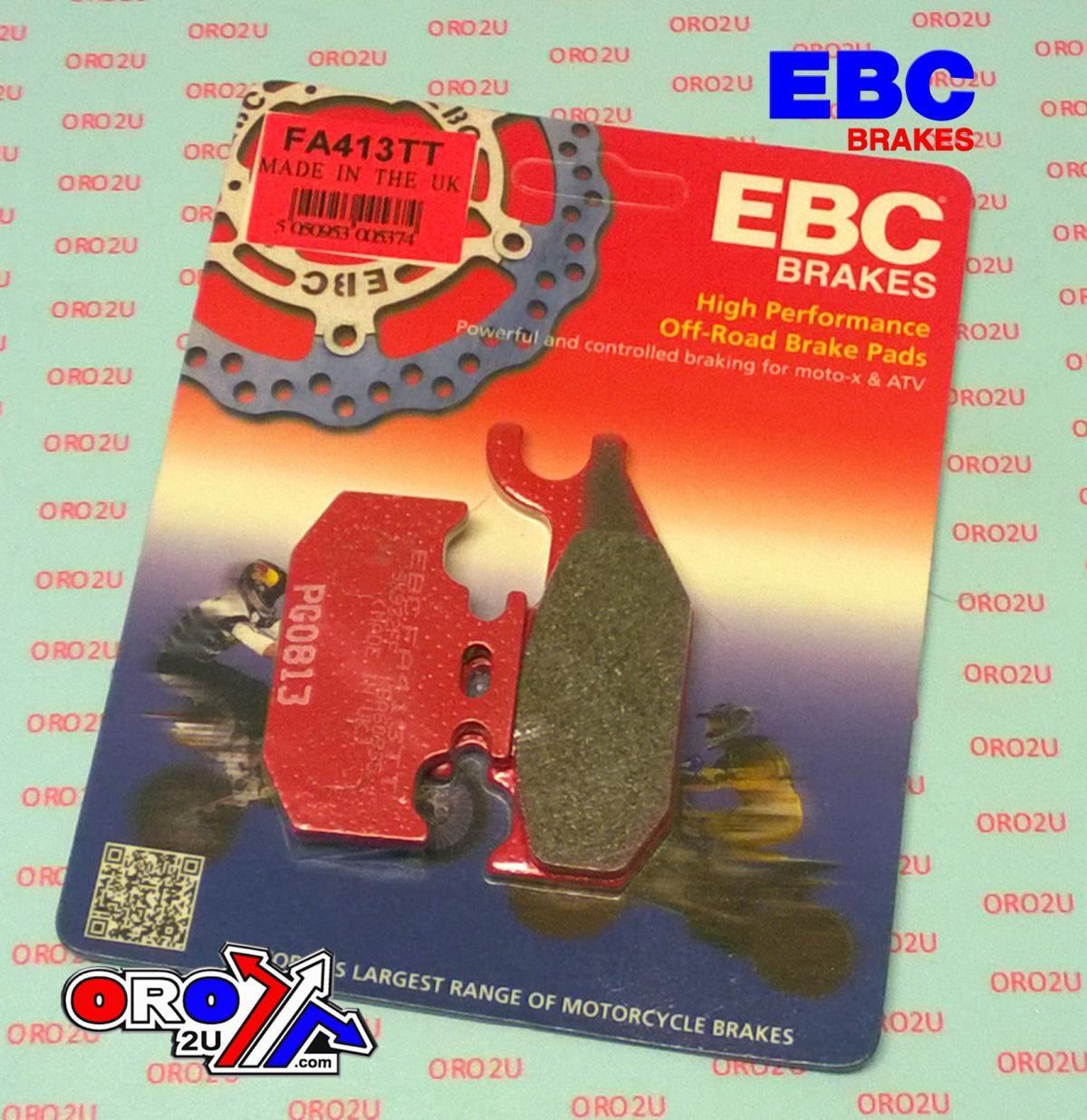 BRAKE PADS STD FA413TT EBC, FRONT LEFT HAND SIDE