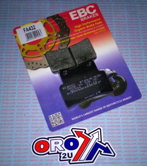 BRAKE PADS Kevlar organic, EBC FA432