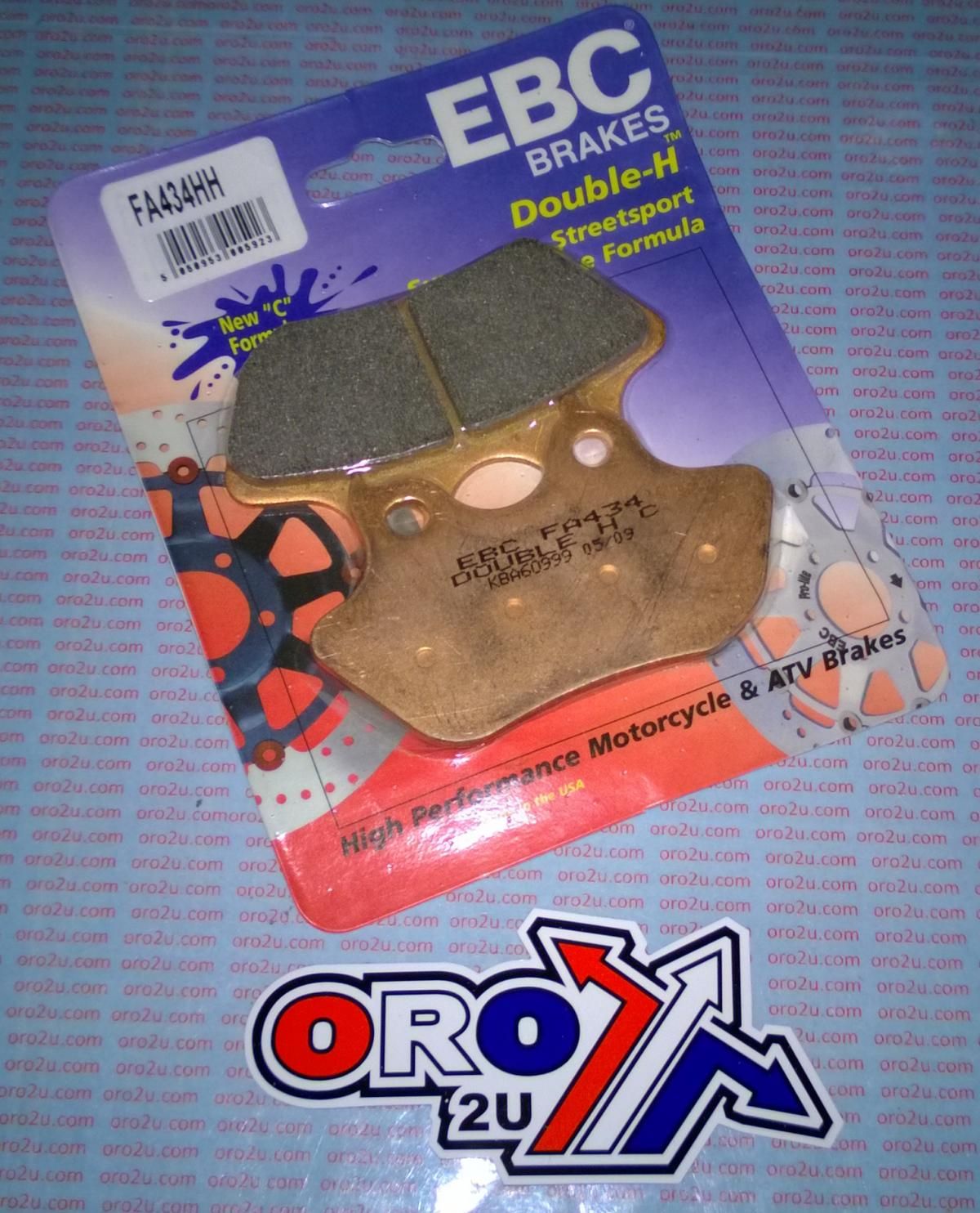 BRAKE PADS SINTERED METAL, EBC FA434HH HARLEY DAVIDSON - Image 3