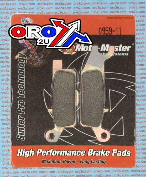 BRAKE PADS DISC MOTO-MASTER, SEMI-METALLIC STD 095911