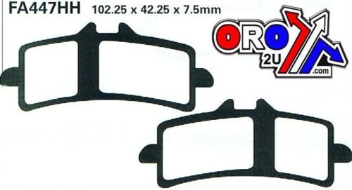 BRAKE PADS SINTERED METAL, EBC FA447HH (VD9031)