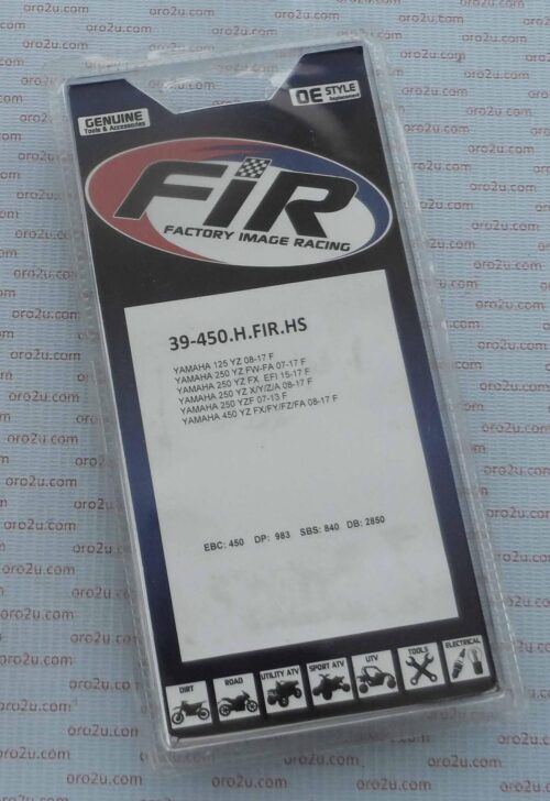 BRAKE PADS SINTERED METAL HS, MX-N HIGH FRICTION, DB2850-N BP199T05B