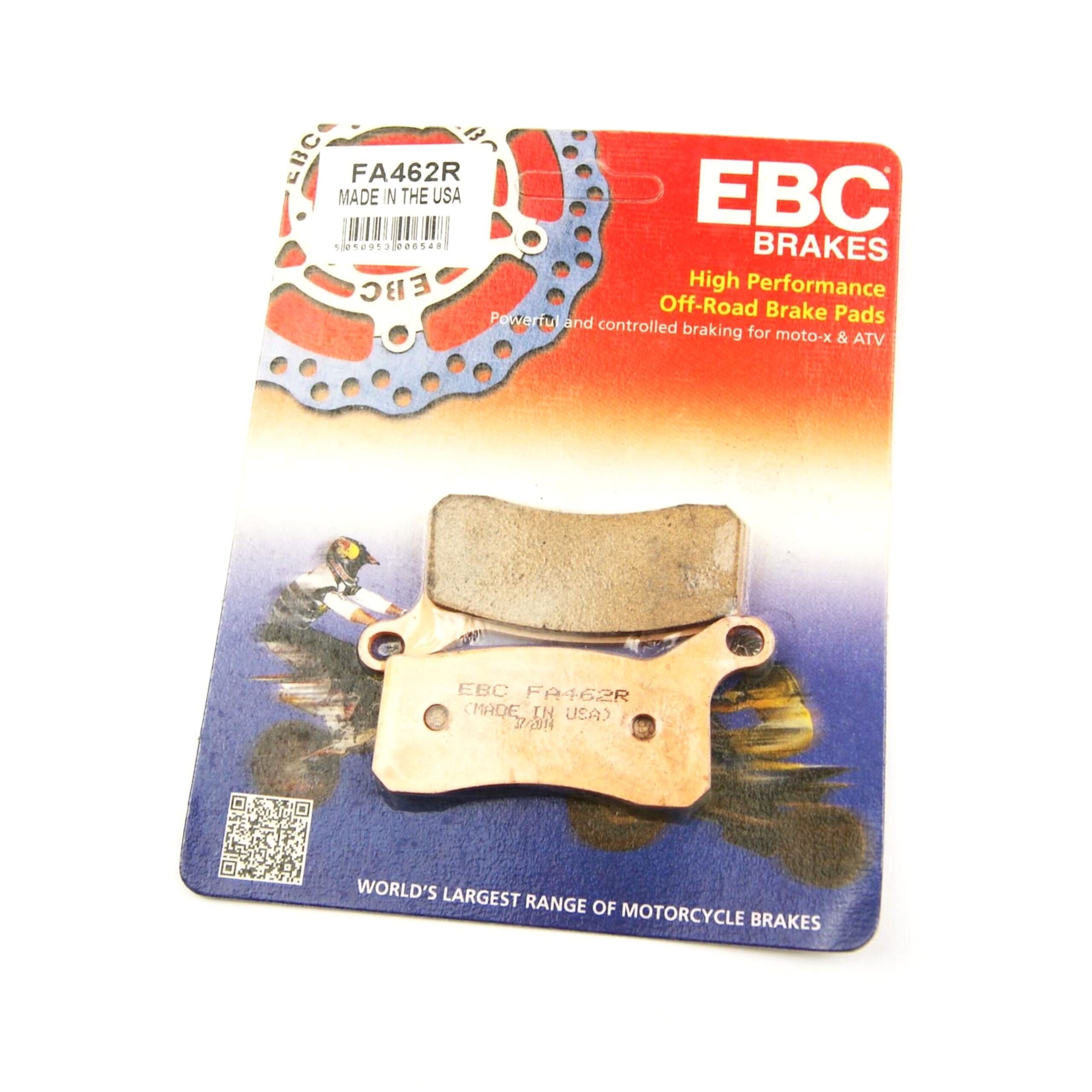 BRAKE PADS SINTERED EBC FA462R, 41-989.H.EBC RACING GOLD, 39-462