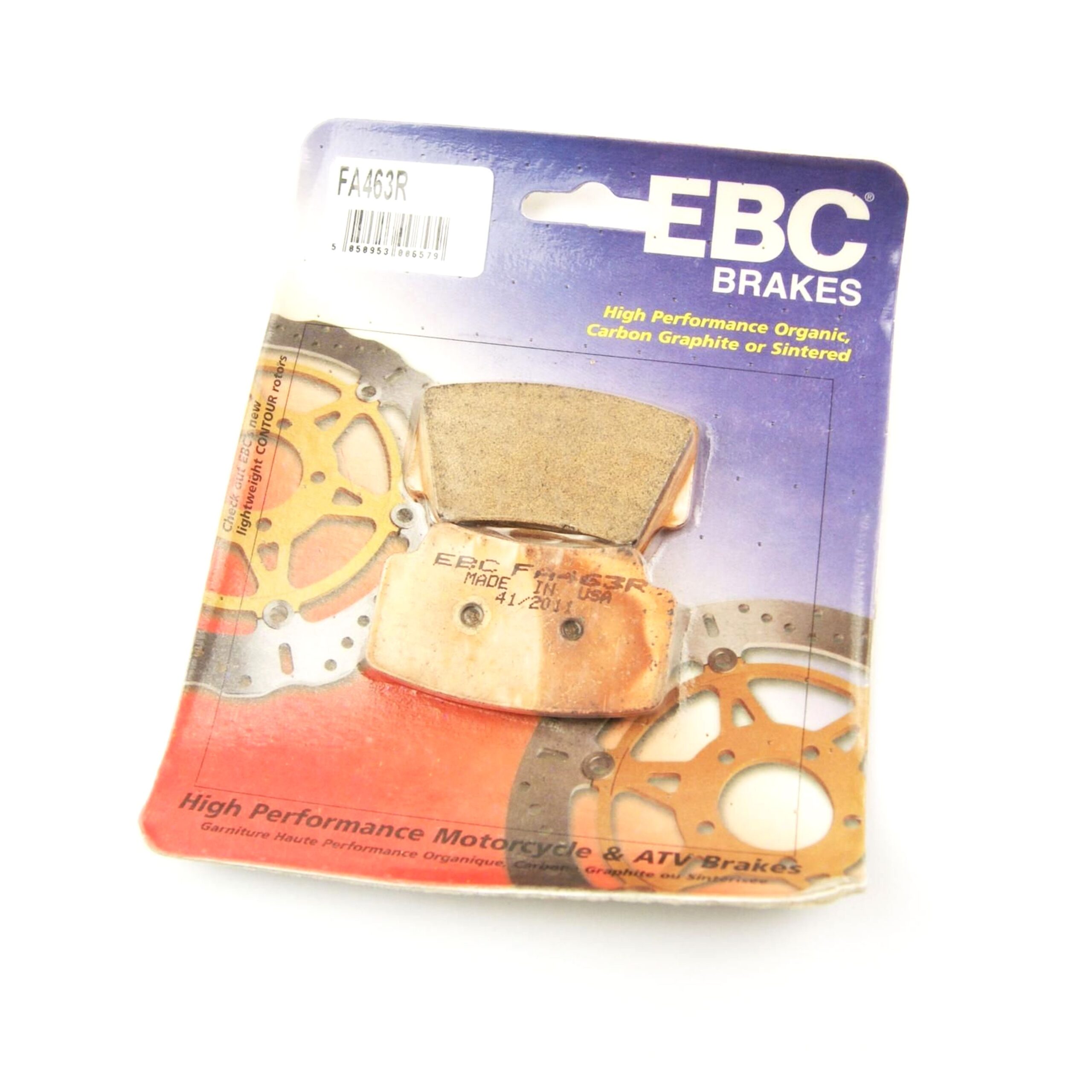BRAKE PADS SINTERED EBC FA463R, RACING GOLD 41-990.H.EBC, 39-463