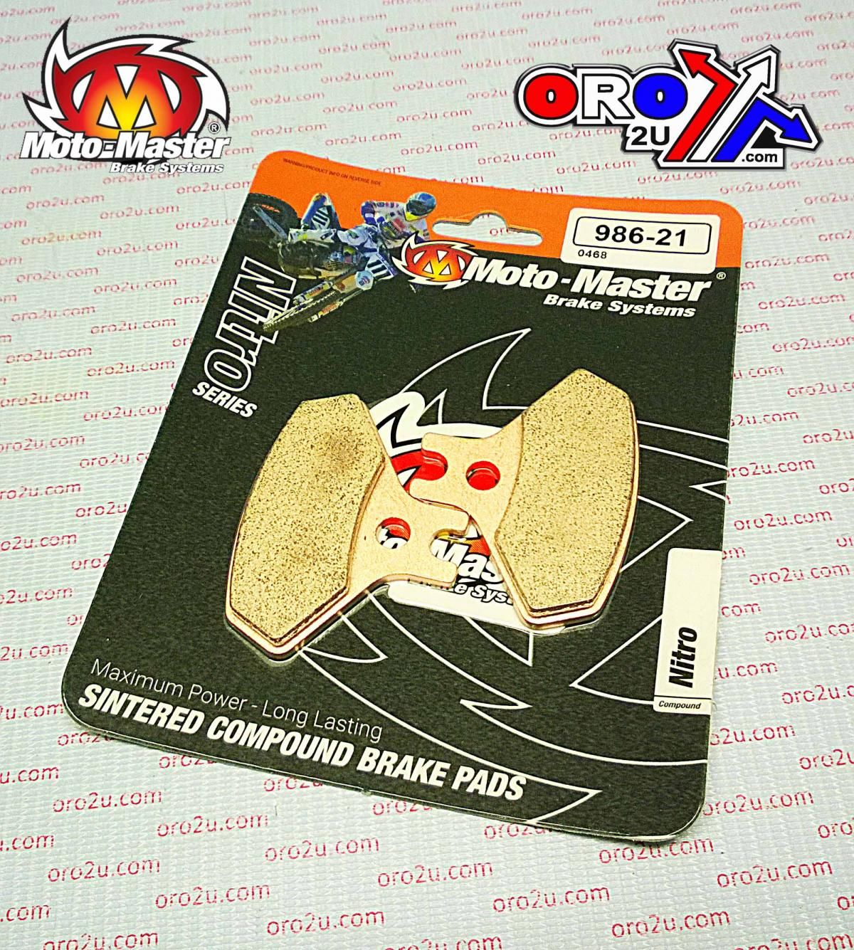 BRAKE PADS SINTERED NITRO, MOTO-MASTER 098621, 39-468
