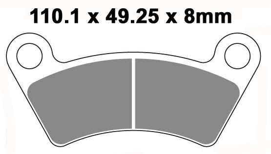 BRAKE PADS SEMI EBC FA482TT - Image 3