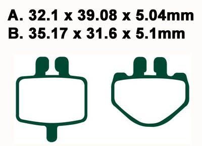 BRAKE PADS STD EBC FA485TT