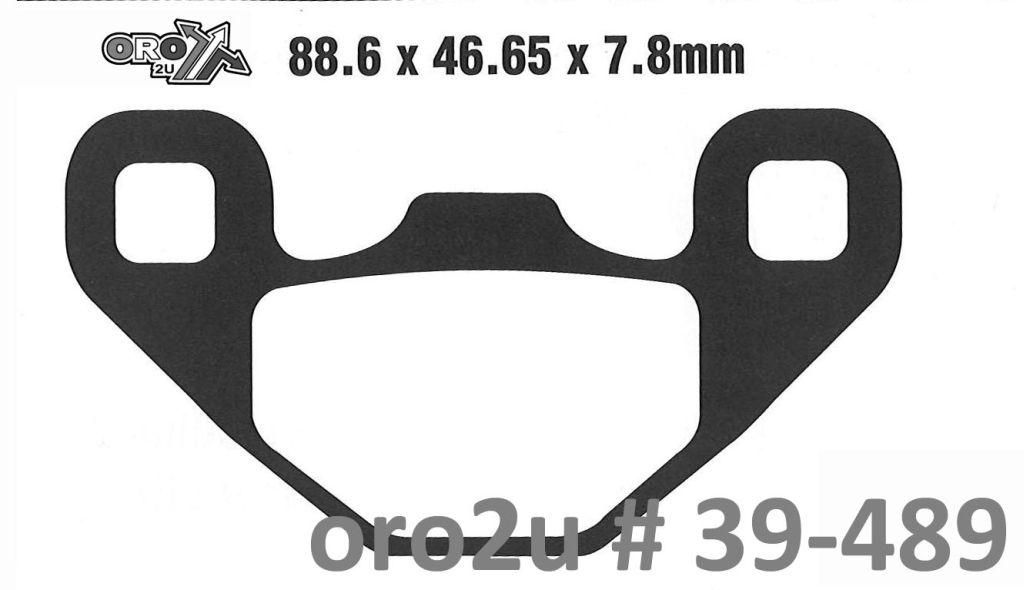 BRAKE PADS SINTERED FA489R EBC 39-489