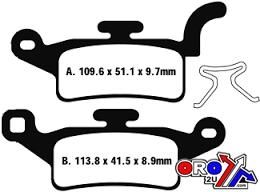 BRAKE PADS STD SCOOTER ORGANIC, EBC SFA492 - Image 2