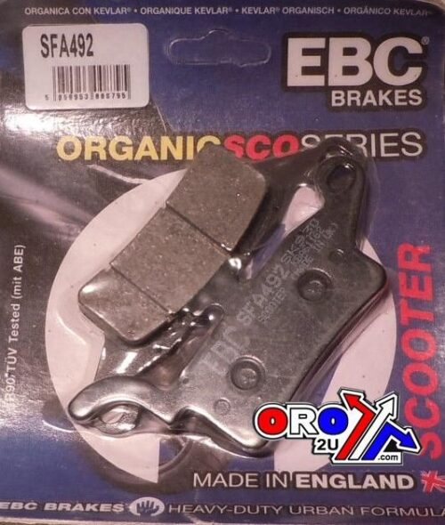 BRAKE PADS STD SCOOTER ORGANIC, EBC SFA492