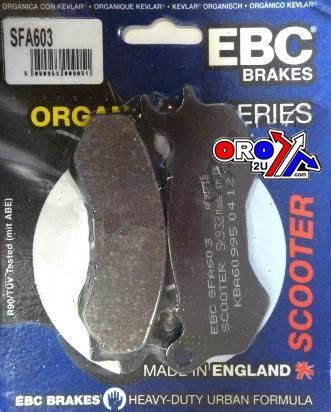 BRAKE PADS STD SCOOTER ORGANIC, EBC SFA603