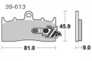 BRAKE PADS DISC SINTERED METAL, SIFAM S1439N (FA613)