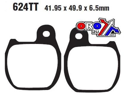 BRAKE PADS DISC SEMI-METAL, EBC FA624TT HONDA VFR 1200