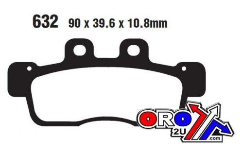 BRAKE PADS STD SCOOTER ORGANIC, SFA632 EBC SCOOTER
