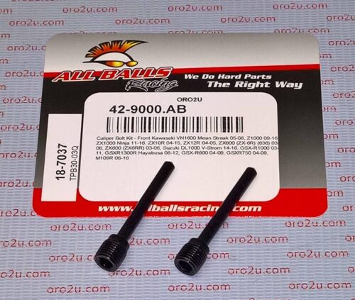 ALLBALLS BRAKE PAD BOLT KIT, ALLBALLS 18-7037 4.65×52.75MM KAW/SUZ ROAD FRONT