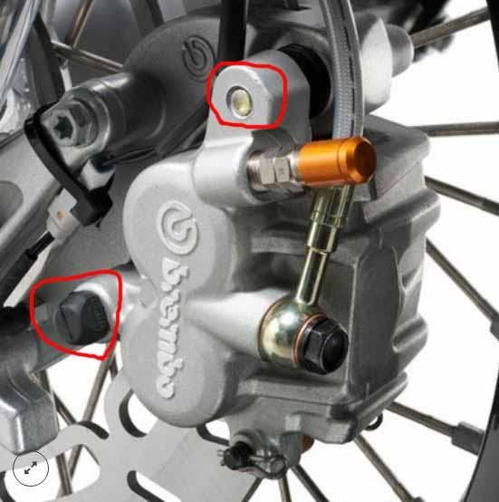 CALIPER BRAKE FRONT GUIDE PIN REBUILD KIT, BREMBO KTM HUSQVARNA - Image 3