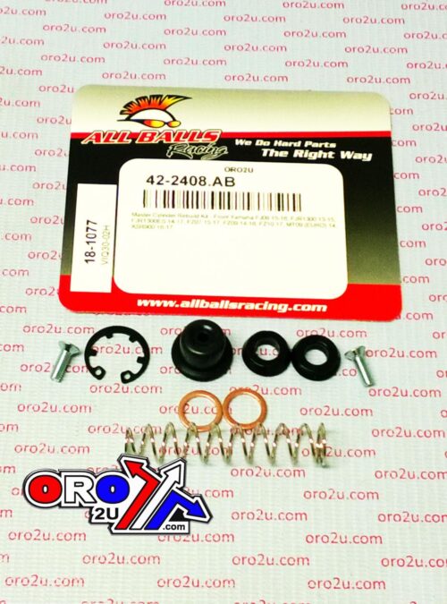 BRAKE MASTER CYL REBUILD KIT ALLBALLS, ALLBALLS 18-1077 YAM FJ/FJR/FZ/MT/XSR 14-22 ROAD FRONT