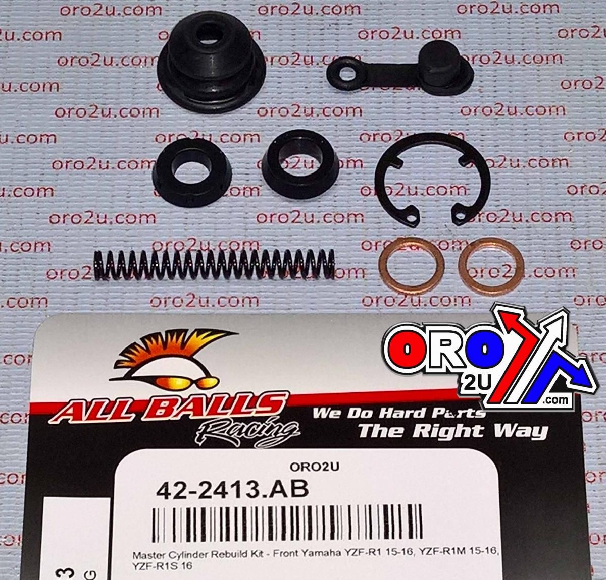BRAKE MASTER CYL REBUILD KIT ALLBALLS, ALLBALLS 18-1083 YAM MT09/YZF-R1/YZF-R6 ROAD FRONT