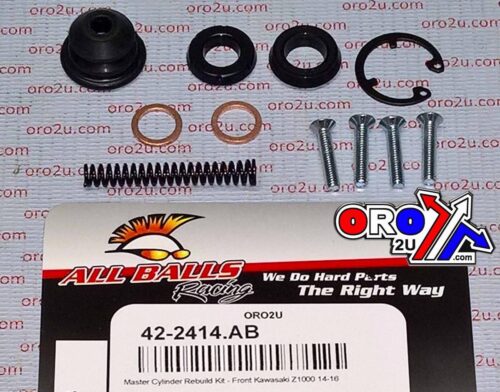 BRAKE MASTER CYL REBUILD KIT ALLBALLS, ALLBALLS 18-1093 KAW Z1000 14-16 ROAD FRONT