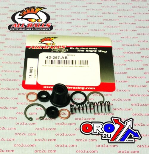 BRAKE MASTER CYL REBUILD KIT ALLBALLS, ALLBALLS 18-1085 HON CBR1000/NC/XL700/VT750 ROAD REAR