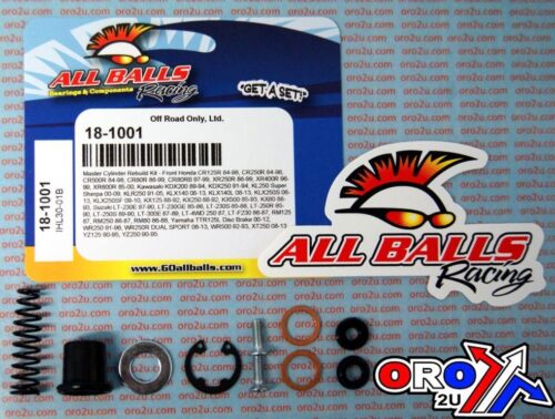 BRAKE MASTER CYL REBUILD KIT ALLBALLS, ALLBALLS 18-1001 ARCTIC-CAT/HON/KAW/SUZ/YAM FRONT