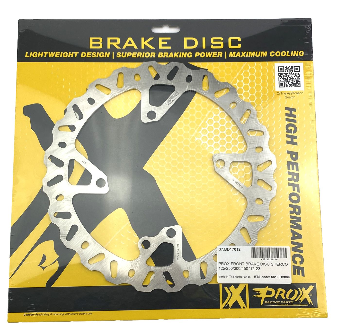 DISC BRAKE FRONT SHERCO 250-500, PROX 37.BD17012