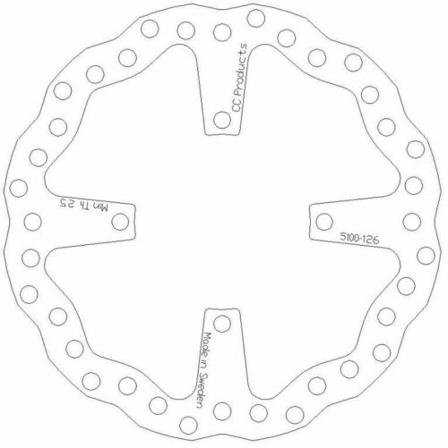 DISC BRAKE FRONT KX 04-05, CROSS-CENTER PRODUCT 5100-126
