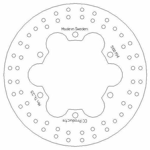 DISC BRAKE FRONT HVA 85-86, CROSS-CENTER PRODUCT 5100-194, Husqvarna ALL 1985-1986