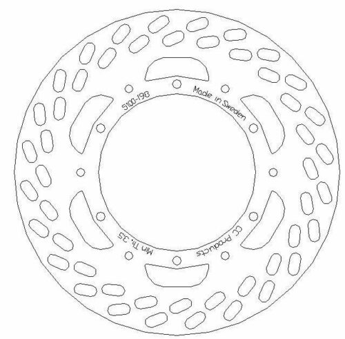 DISC BRAKE FRONTKTM 85-87, CROSS-CENTER PRODUCT 5100-198