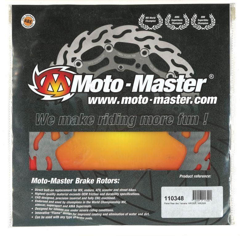 DISC BRAKE REAR WR250 X, R, MOTO-MASTER 110348 YAMAHA, 3D7-2582W-01-00, 3D7-2582W-00 - Image 3