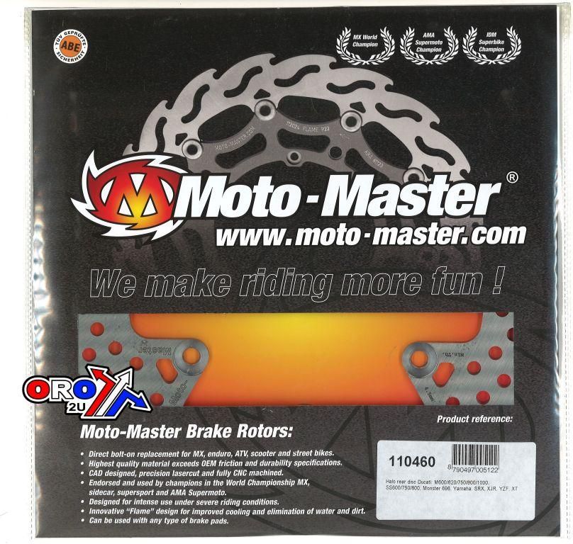 DISC BRAKE REAR YAMAHA, MOTO-MASTER 110460 ROAD, 40-176.HALO SXR, XT, XJR - Image 2