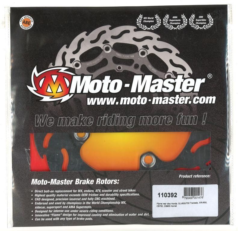 DISC BRAKE REAR XR / XLV FLAME, MOTO-MASTER 110392 - Image 2