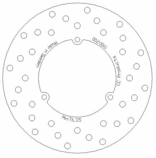 DISC BRAKE REARKTM 86-87, CROSS-CENTER PRODUCTS 5100-200