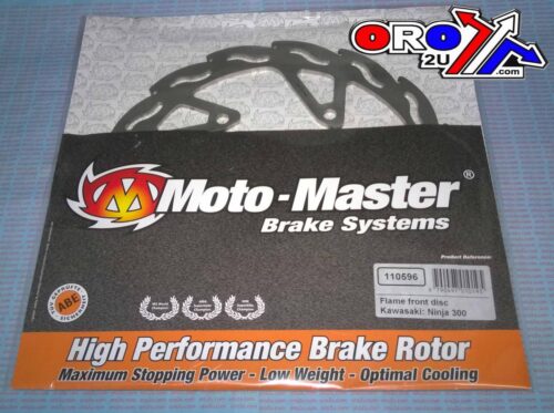 DISC BRAKE FRONT RH FLAME, MOTO-MASTER 110596 NINJA 300, ROAD, MC