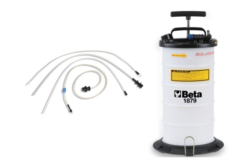Manual/Pneumatic Fluid Extractor 9.5L with Nylon Joints - Beta Tools 1879 9,5 - Image 2