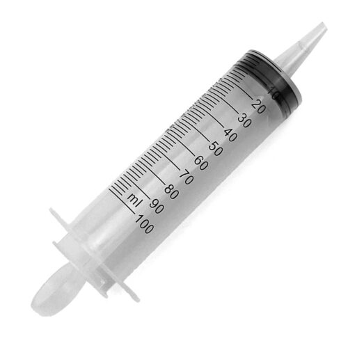 LARGE 100ml OIL SYRINGE 100CC BRAKE FLUID, WATER, FUEL