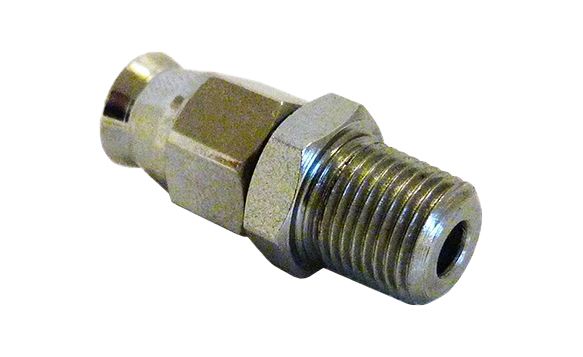 1/8 NPT (TAPER) MALE 600-03 BRAKE HOSE END CHROME VENHILL 3/10118MHC BUILDALINE - Image 2