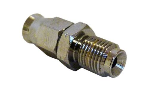 M10 x 1.00 MALE CONCAVE -3 BRAKE HOSE END CHROME VENHILL 3/20100MHC