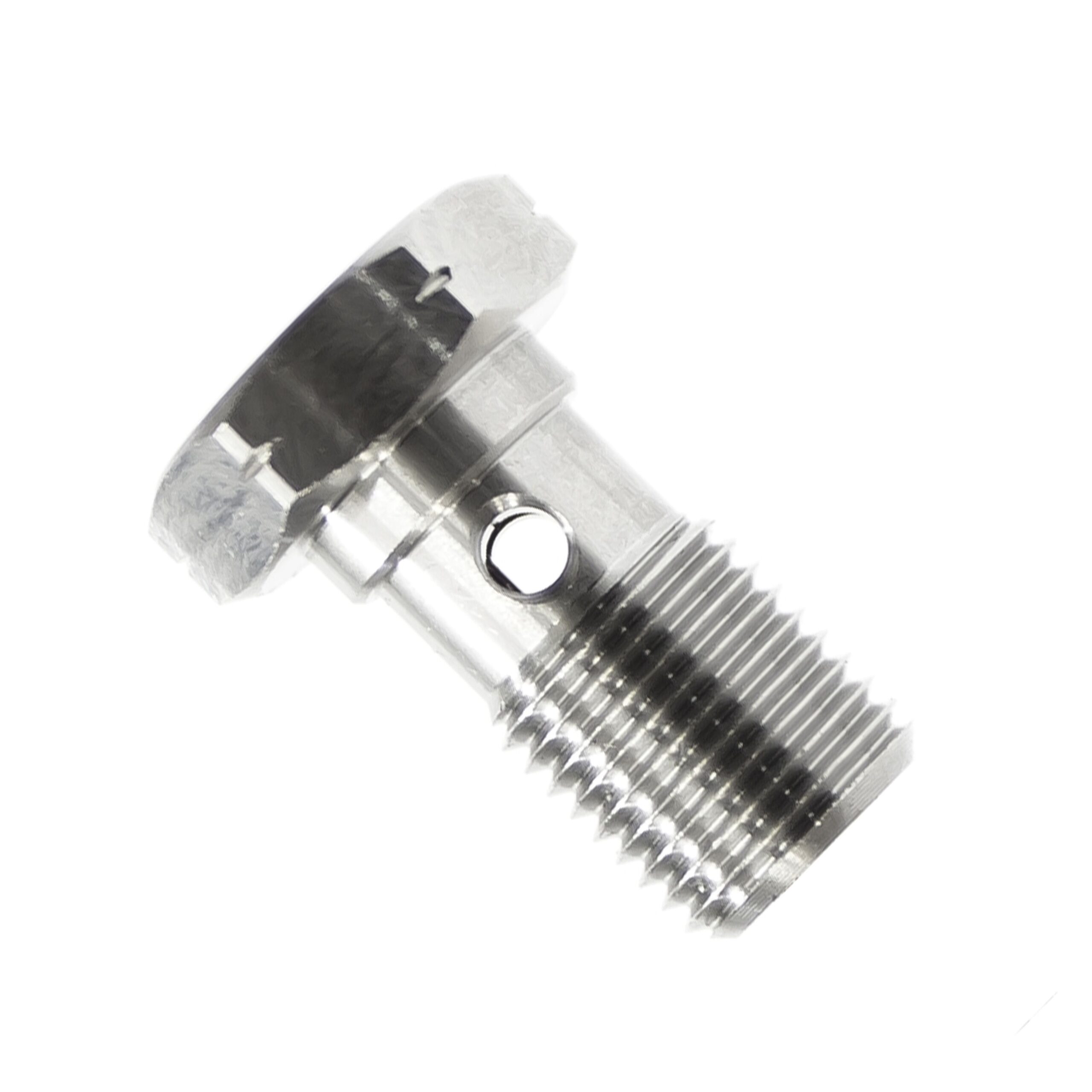 BANJO BOLT M10x1.25 SILVER PLATED CARBON STEEL, 25MM LONG, 992-03-32LZ1