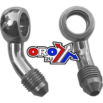 M10 BANJO 20* BEND 3/8UNF GR, B593-03C SWAGE CRIMP FITTING 600 Series -3, GOODRIDGE / STAINLESS STEEL - Image 2