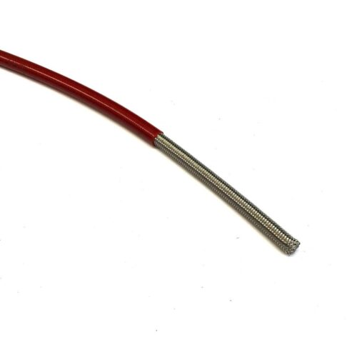 HONDA RED HOSE 1 METER 600-03, STAINLESS STEEL BRAIDED HOSE, 600-03RD / PTFE / PVC COVERED, BUILDALINE